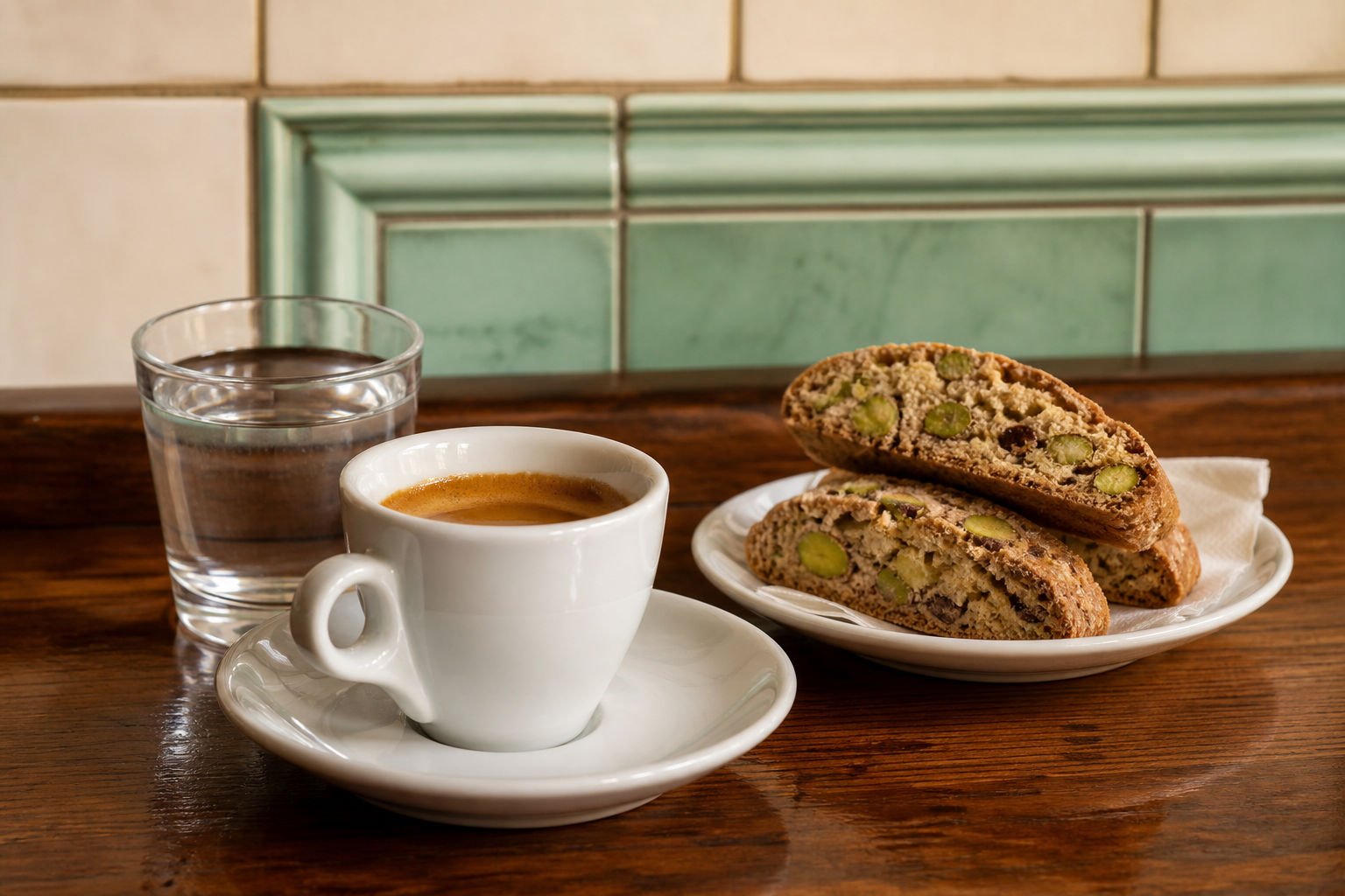 Espresso at the bar